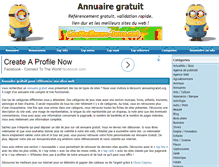 Tablet Screenshot of annuairegratuit.org
